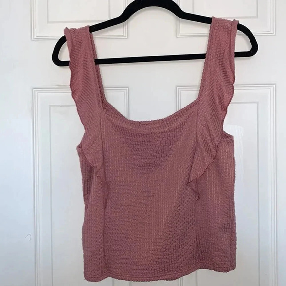 Caution To The Wind Ruffled Tank Top - Picture 2 of 5